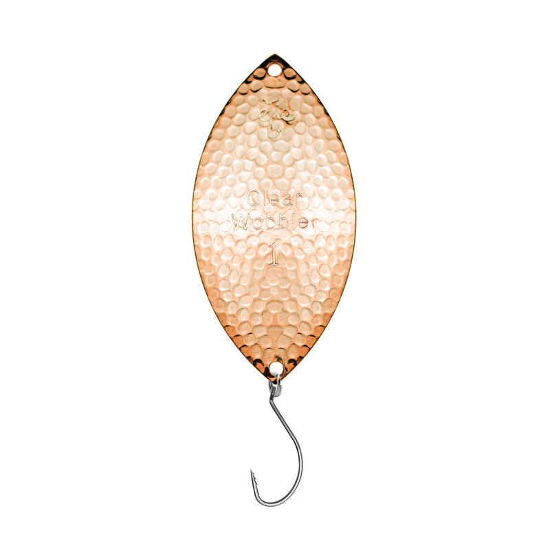 Load image into Gallery viewer, CLEAR WOBBLER SPOON HAMMERED MAGNUM SERIES