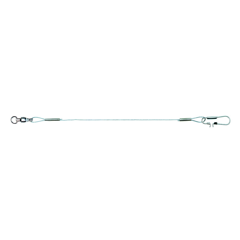 Load image into Gallery viewer, WIRE LEADER WITH BALL BEARING SWIVEL AND INTERLOCK SNAP