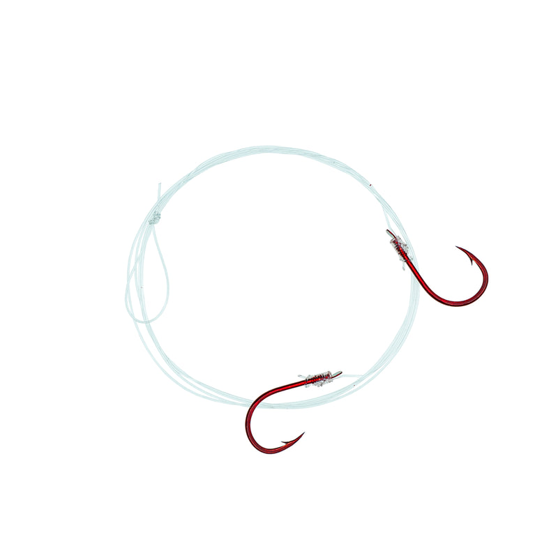 Load image into Gallery viewer, PRESIDENT RED SNELLED HOOK DOUBLE