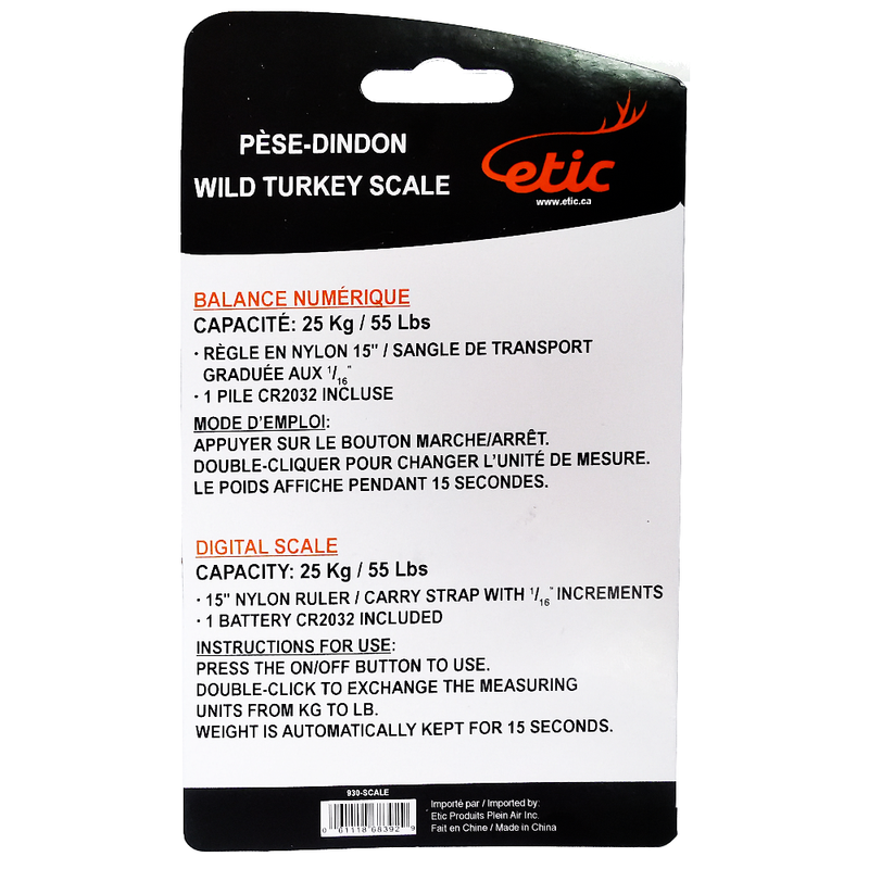 Load image into Gallery viewer, WILD TURKEY SCALE