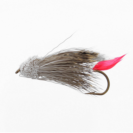 Muddler montée sur nerf SILVER RED TAIL