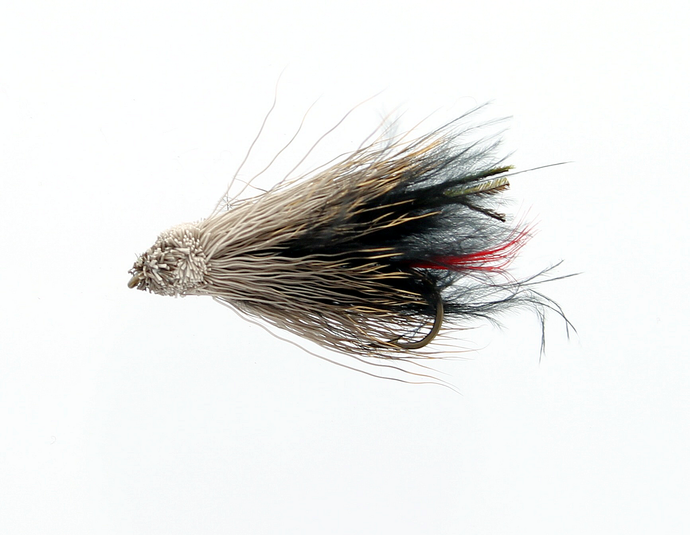 MUDDLER MARABOU BLACK Snelled Fly