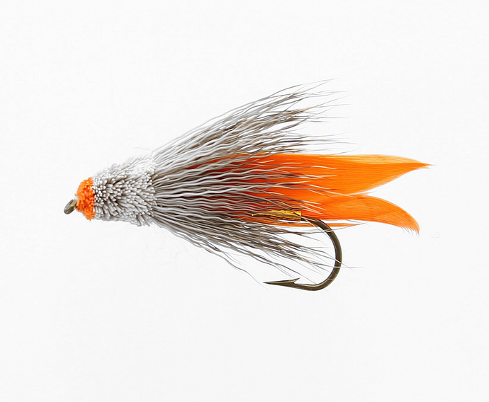 MUDDLER GOLD ORANGE HEAD Snelled Fly