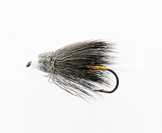 MUDDLER WHITE ORANGE HEAD