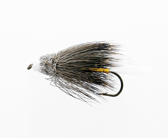 MUDDLER WHITE ORANGE HEAD