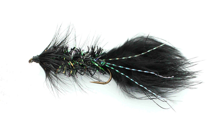 WOOLLY BUGGER KRYSTAL FLASH BLACK Streamer