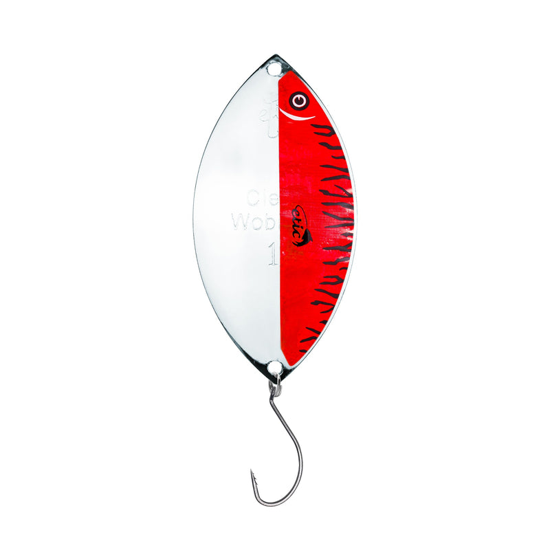 Load image into Gallery viewer, CLEAR WOBBLER SPOON SILVER / TAPE SERIE
