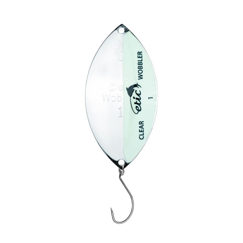 Load image into Gallery viewer, CLEAR WOBBLER SPOON SILVER / TAPE SERIE
