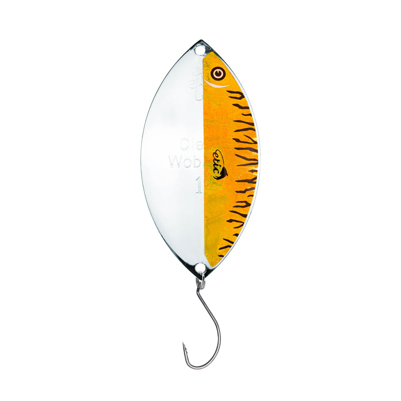 Load image into Gallery viewer, CLEAR WOBBLER SPOON SILVER / TAPE SERIE
