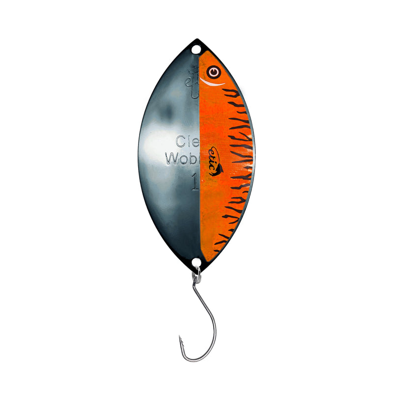 Load image into Gallery viewer, CLEAR WOBBLER SPOON BLACK / TAPE SERIE
