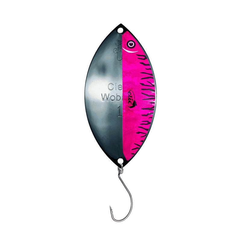 Load image into Gallery viewer, CLEAR WOBBLER SPOON BLACK / TAPE SERIE
