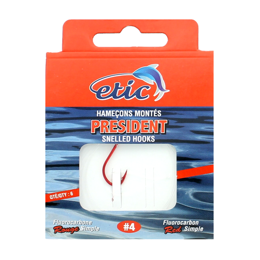 PRESIDENT RED SNELLED HOOK