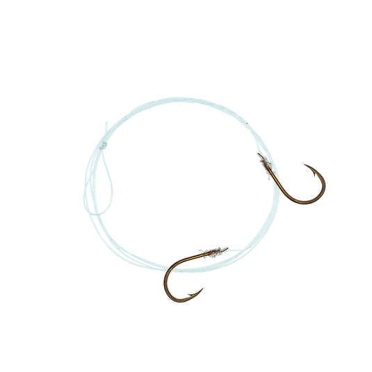 PRESIDENT BRONZE SNELLED HOOK DOUBLE